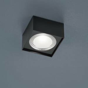 Helestra Kari stropné LED svietidlo hranaté čierna