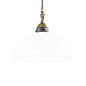 Závesná lampa Nonna Bianco Ø 30 cm 1-pl. okrúhla