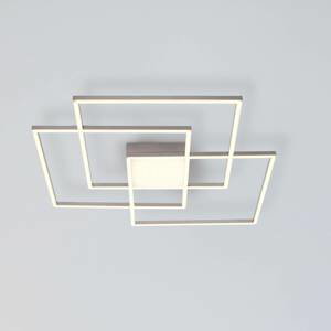 Stropné LED svetlo Asmin, CCT, tri štvorce