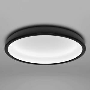 Stropné LED svietidlo Reflexio, Ø 46 cm, čierne
