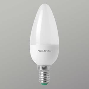 E14 3,5W sviečková LED žiarovka opál 2 800 K