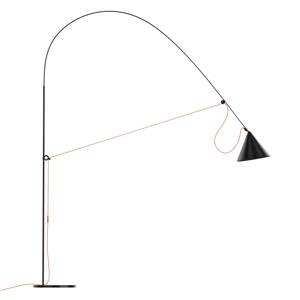 Midgard AYNO stojaca lampa, čierna/oranžová 2 700K