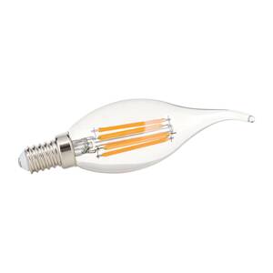 LED sviečka E14 4,5 W filament náraz vetra stmieva