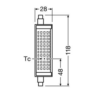 OSRAM LED žiarovka R7s 19W 2 700K stmievateľná