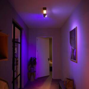 Philips Hue Centris LED svetlo, 2–pl., čierne