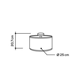 ALMUT 2610 stropné svetlo Ø25cm seno/modré nevädze