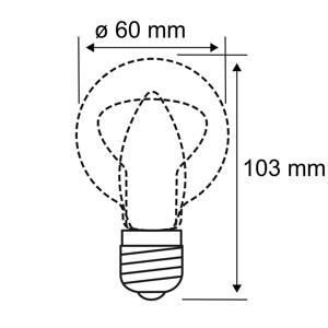 Paulmann LED žiarovka B22d A60 9 W 2 700 K opálová