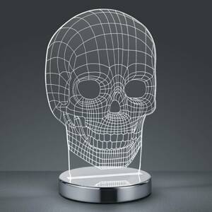 Farba svetla prepínateľná stolná LED lampa Skull