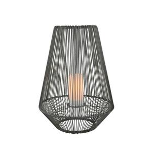 Solárna stolná LED lampa Mineros, sivá, 51 cm