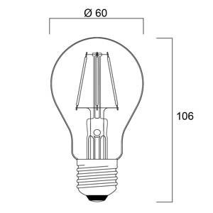 Sylvania ToLEDo retro LED E27 4,1 W oranžová