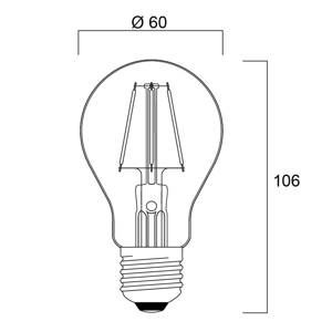 Sylvania ToLEDo retro LED E27 4,1 W červená