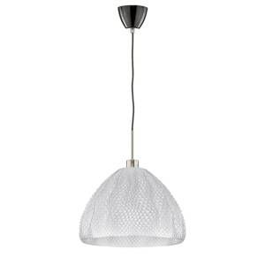 Závesná lampa Koral Bowl z PET fliaš, priehľadná