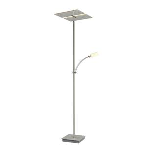 Lucande LED stojacia lampa Parthena, nikel