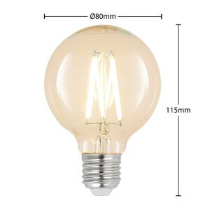 LED E27 8W G80 2 700K filament stmievateľná číra