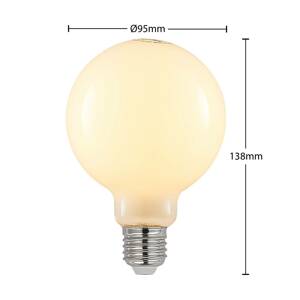 LED E27 4W 2 700K G95 Globe, stmievateľná, opál