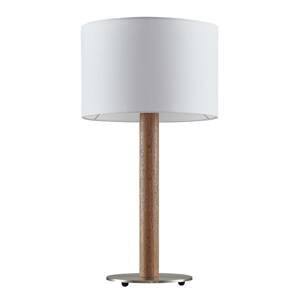Lucande Heily stolná lampa, valec, 21 cm, biela