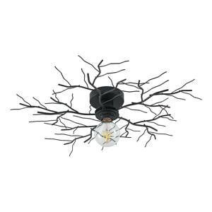 Lindby Vetki stropné svietidlo s dekórom, čierne