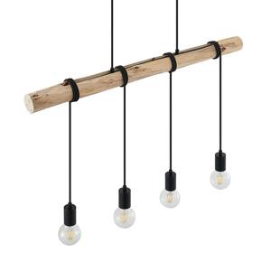 Lindby Ferris drevená závesná lampa, 4-plameňová