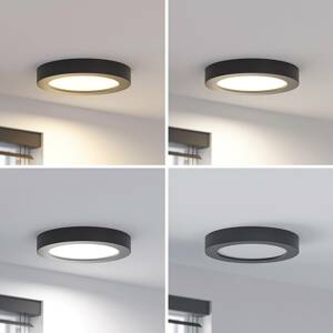 Prios Finto stropné LED, IP44, CCT, 22,6 cm