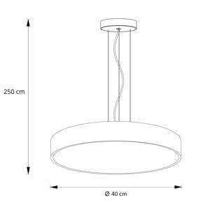 Arcchio Vanida závesná LED lampa, čierna, 40 cm