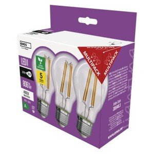 EMOS LED žiarovka Filament A60 / E27 / 3,8 W (60 W) /806 lm