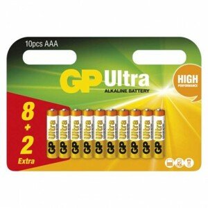 GP Ultra alkaline AAA 8+2ks 1014100101