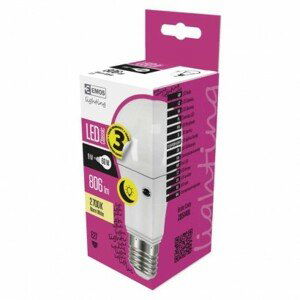 EMOS LED A60 9W E27 teplá biela