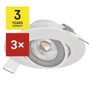 EMOS ZD3121A 3 ks LED spotlight exclusive 5W teplá biela