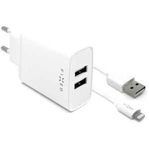 FIXED FIXC15-2UL-WH nabíjačka 2xUSB/