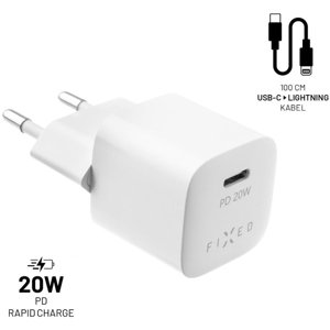 FIXED FIXC20M-CL-WH nabíjačka USB-C/