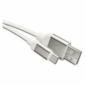 USB kábel 2.0 A/M - C/M 1m biely (EMOS)