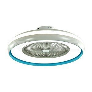 45W LED boxový ventilátor so stropným svetlom RF Control 3v1 Motor Blue Ring VT-5022 (V-TA
