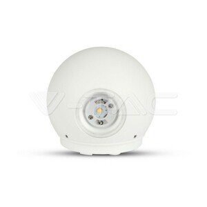 6W LED nástenná svetlo šedá okrúhla IP65 3000K 660lm VT-836 (V-TAC)