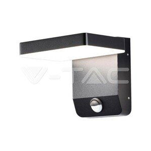 17W LED nástenný svetelný senzor Black Square 4000K IP65 VT-11020S (V-TAC)