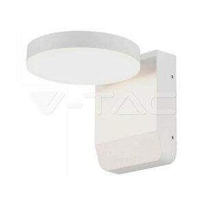 17W LED nástenné svietidlo biele okrúhle 4000K IP65 VT-11020 (V-TAC)