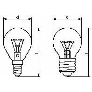 žiarovka 25W, E14, 2700K, 200lm, 240V, iluminačná, číra (TES-LAMPS)