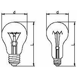 žiarovka 40W, E27, 2700K, 240V, číra, štandard (TECHLAMP)