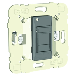 Zásuvka dátová 1xRJ45 Cat 6 UTP krytka - prístroj LOGUS90 mec 21 (EFAPEL)