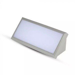 Záhradné LED nástenné svietidlo Soft M 12W, 3000K, 600lm, IP65, sivé VT-8054 (V-TAC)