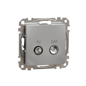 TV SAT zásuvka koncová 4dB, Aluminium, Sedna Design (Schneider)