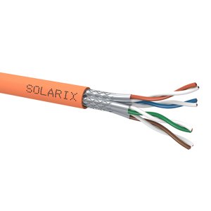 Instalační kabel Solarix CAT7A SSTP LSOHFR B2<sub>ca</sub>-s1,d1,a1 1200 MHz 500m/cívka SX