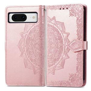 Peňaženkové puzdro Embossing Pattern Mandala Flower ružové – Google Pixel 8 Pro