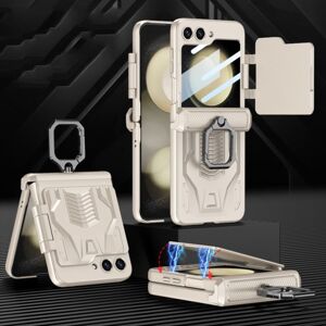 Odolný Kryt GKK Brawny Armor case biely – Samsung Galaxy Z Flip 5