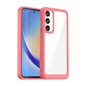 Ochranný kryt Colorful Acrylic case červený – Samsung Galaxy A55 5G