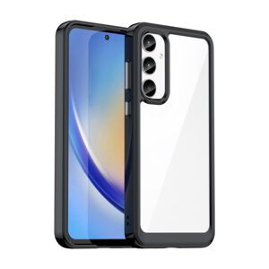 Ochranný kryt Colorful Acrylic case čierny – Samsung Galaxy A55 5G