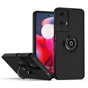 Odolný kryt Shadow Ring case čierny – Motorola Moto G04 / G24