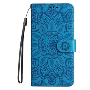 Peňaženkové puzdro Embossing Pattern Slnečnica modré – Honor 200 Lite