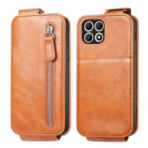 Vyklápacie puzdro Vertical flip Wallet case hnedé – T Phone 2