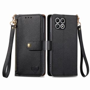 Peňaženkové puzdro Heart zip case čierne – T Phone 2 Pro