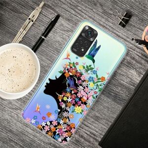 Zadný kryt Painted Pattern Dievča s kvetmi – Xiaomi Redmi Note 11  / 11S